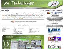 Tablet Screenshot of mu-technologies.com